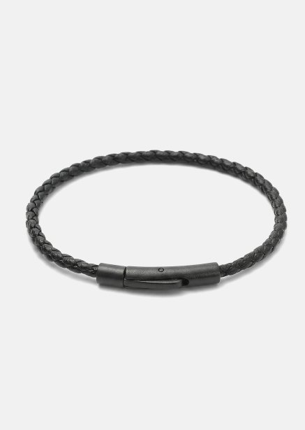 Lederarmband Obsidian Loop