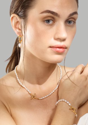 Halskette Classic Pearl - 18k Vergoldet