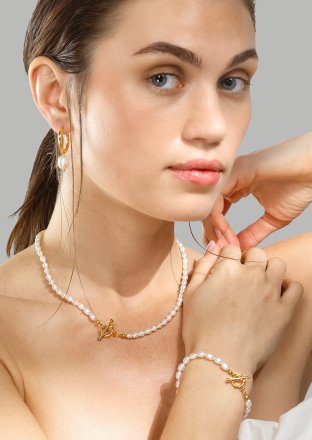 Halskette Classic Pearl - 18k Vergoldet