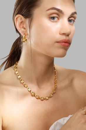 Ohrringe Chunky Link – 18k Vergoldet