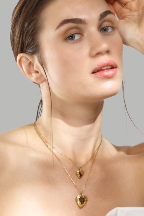 Halskette Golden Heart big - 18k Vergoldet