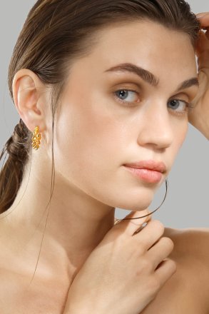 Ohrring Twist of Gold - 18k Vergoldet