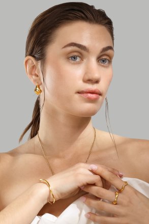 Halskette Flow - 18k Vergoldet
