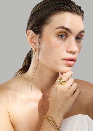 Armband Twist Glow- 18k Vergoldet