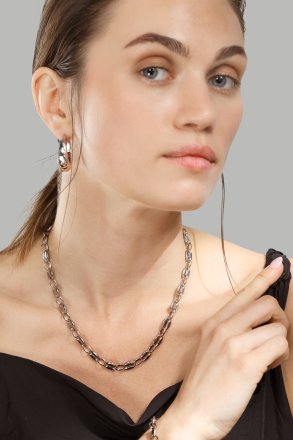 Ohrringe Bold Curve – Versilbert