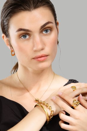 Armband Bold Cuff - 18k Vergoldet