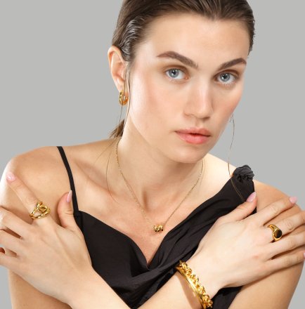 Ring Infinity Knot - 18k Vergoldet