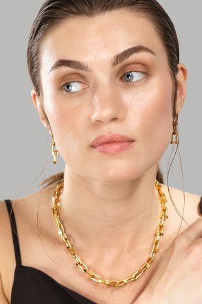 Ohrringe Link Luxe – 18k Vergoldet