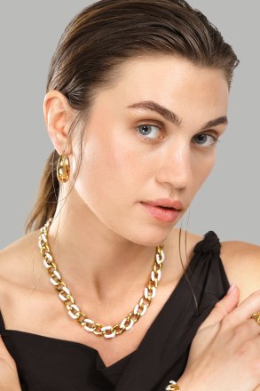 Ohrringe Bold Curve – 18k Vergoldet