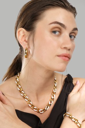 Ohrringe Bold Curve – 18k Vergoldet