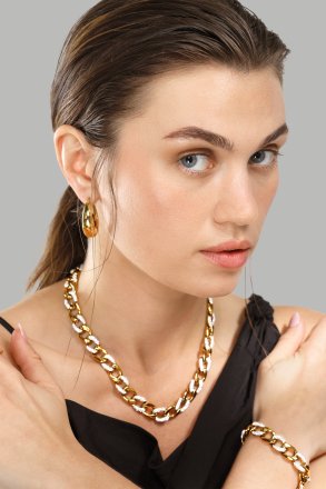Ohrringe Bold Curve – 18k Vergoldet
