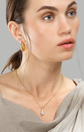 Ohrringe Gleaming Curve – 18k Vergoldet