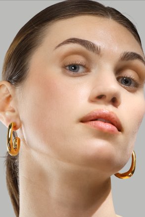 Ohrring Elegant Curve - 18k Vergoldet