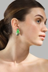 Ohrringe Verdé Glow – Versilbert