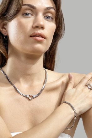 Ohrring Classic Medium - Versilbert
