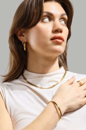 Ohrring Luna Bold Hoops - 18k Vergoldet