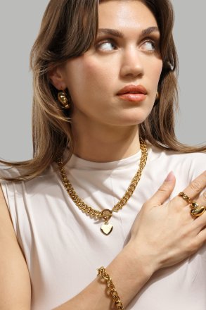 Luxe Circle Charm Necklace - 18k Vergoldet