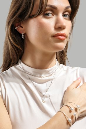 Armband Pearl Aura- Versilbert