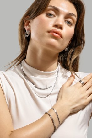 Armband Sleek Chain- Versilbert