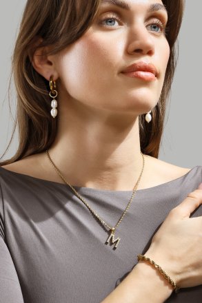 Amulet A-N Halskette – 18k Vergoldet