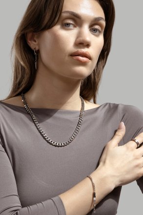 Armband Vanguard Chain- Versilbert