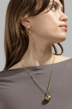 Ohrring Golden Orbit Hoops - 18k Vergoldet