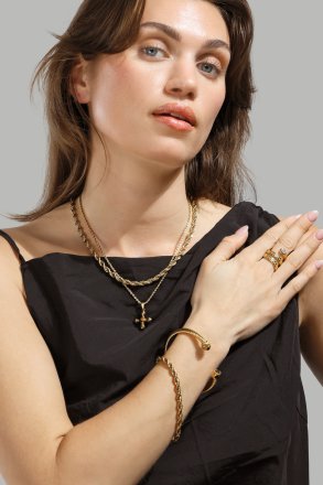 Armband Aumaura Brown - 18k Vergoldet