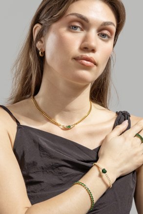 Armband Brillara - 18k Vergoldet