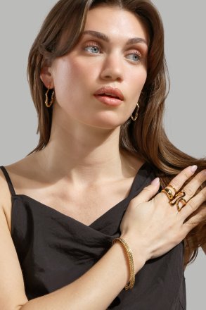 Ring Infinity Flow - 18k Vergoldet