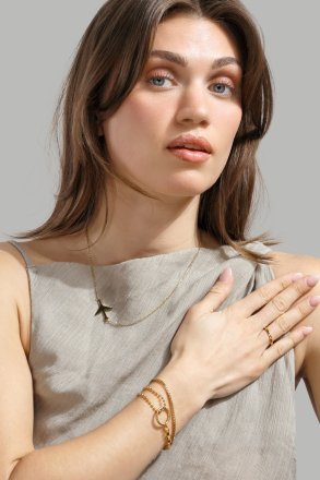Ring Facet Gleam - 18k Vergoldet