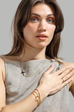 Ring Facet Gleam - 18k Vergoldet