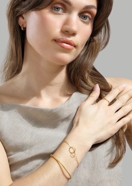 Ring Golden Mosaic - 18k Gold Plated