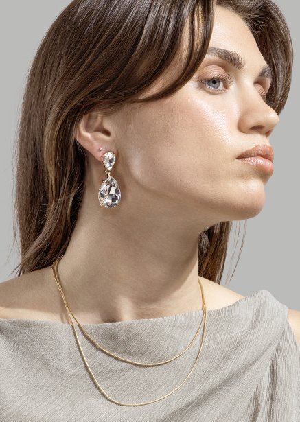 Azulora White Ohrringe – 18k Vergoldet