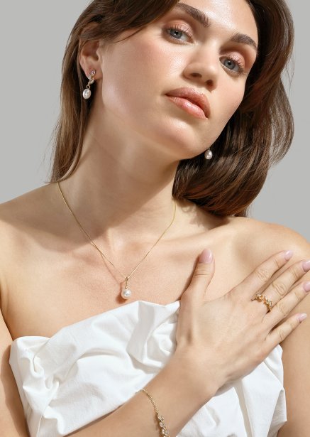 Halskette Isla Pearl - 18k Vergoldet