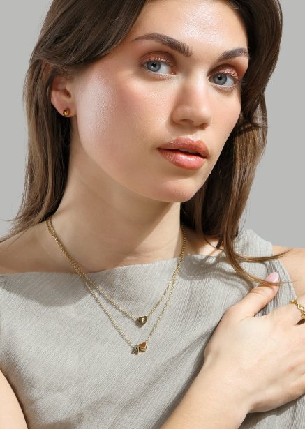 Ring Heart Link- 18k Vergoldet