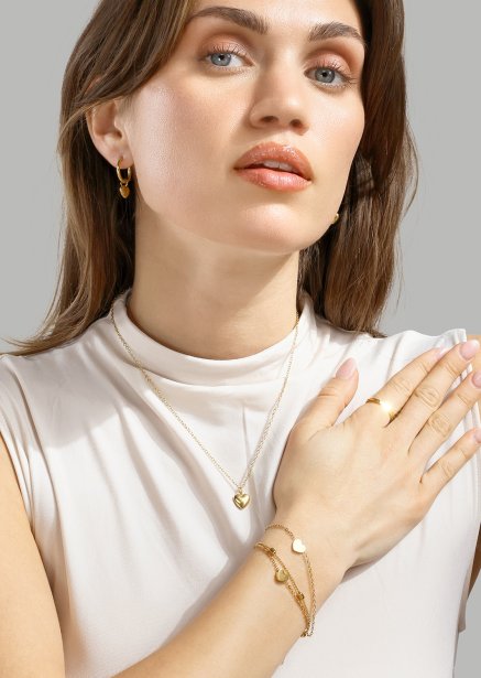 Halskette Heartbeat - 18k Vergoldet