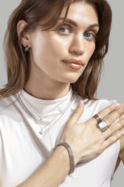 Ring Blanche - Versilbert