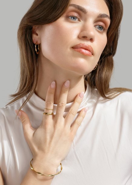 Ring Twist Whisper- 18k Vergoldet