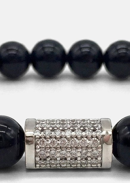 Perlenarmband Obsidian Valor