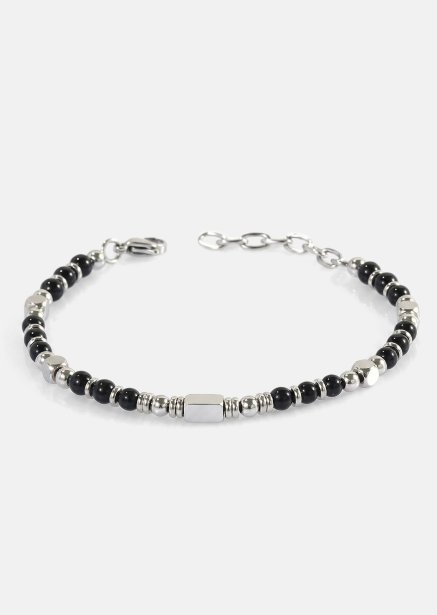 Perlenarmband Obsidian Crest