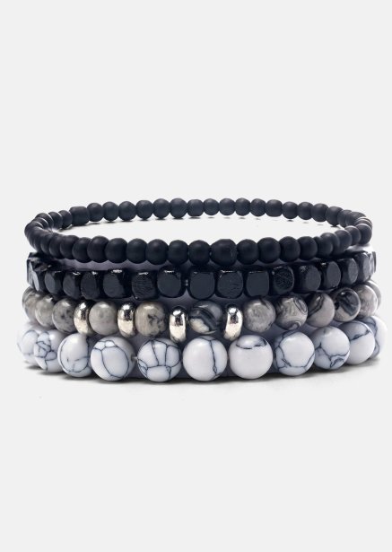 Perlenarmband Ebon Majesty