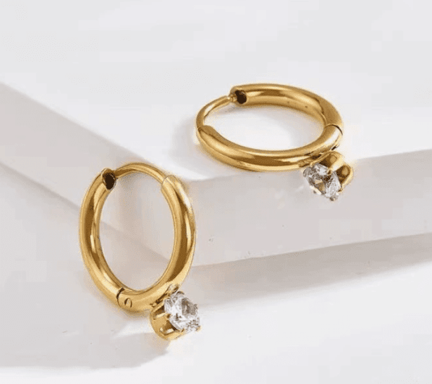 Radiance Drop Ohrringe – 18k Vergoldet