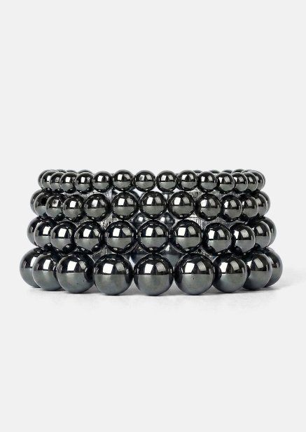 Perlenarmband Obsidian Flow