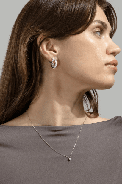 Ohrring Cirvia Spark - Versilbert