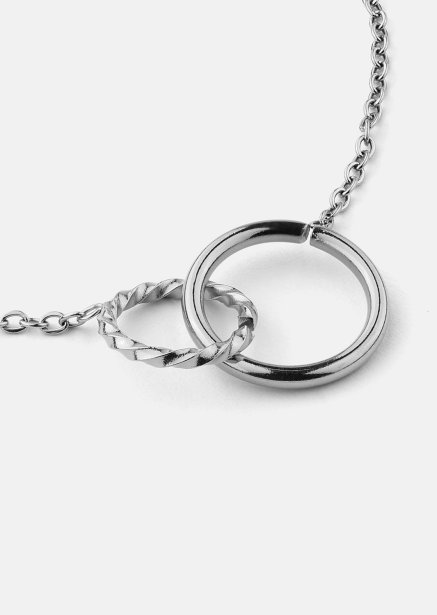 Armband Duo Rings- Versilbert