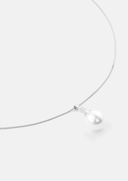 Halskette Isla Pearl - Versilbert