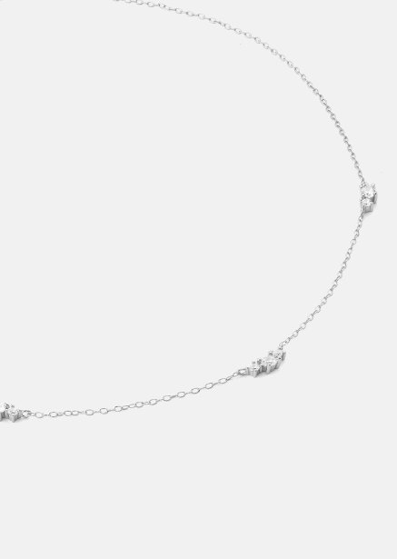 Halskette Lunessence – Versilbert