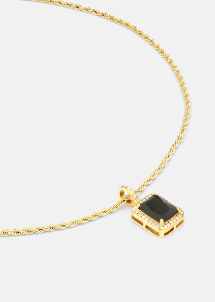 Halskette Black Luxe - 18k Vergoldet