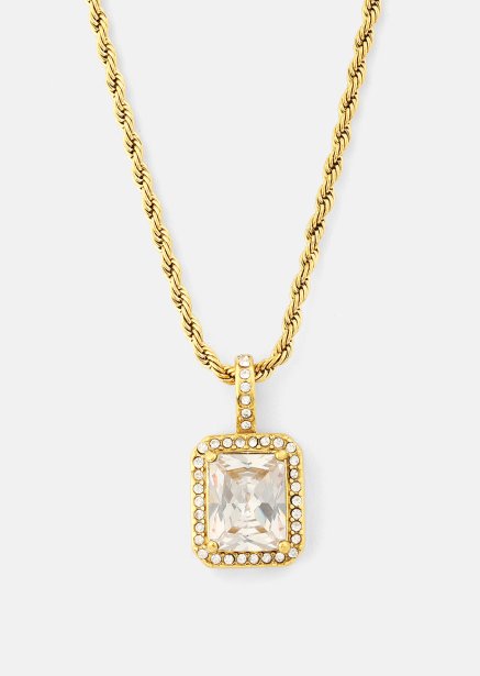 Halskette White Luxus - 18k Gold Plated