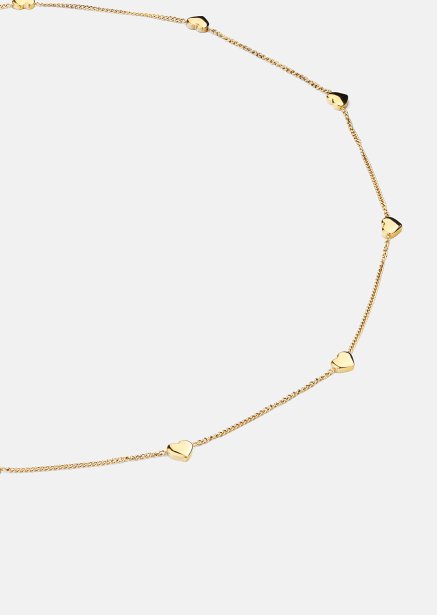 Halskette Golden Hearts - 18k Vergoldet